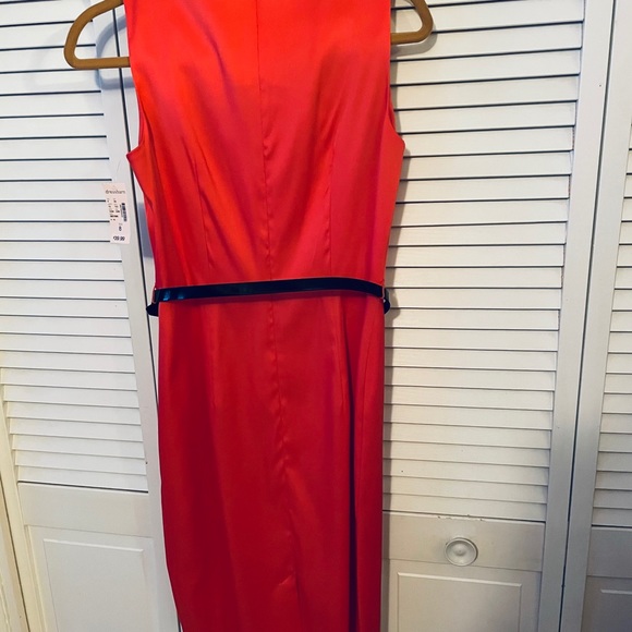 NWT Dressbarn Satin Sleeveless Dress - Picture 2 of 5